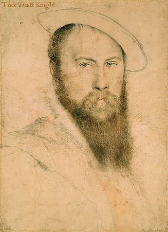 Sir Thomas Wyatt, pencil drawing by Hans Holbein