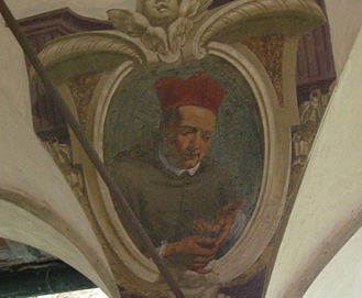 Portrait in the cloister of the Ognissanti Church