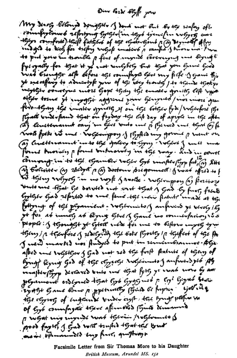 July 5, 1535 - Thomas More\'s Last Letter