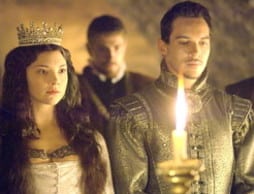The Tudors' take on the secret wedding between Henry (Jonathan Rhys-Meyer) and Anne (Natalie Dormer)