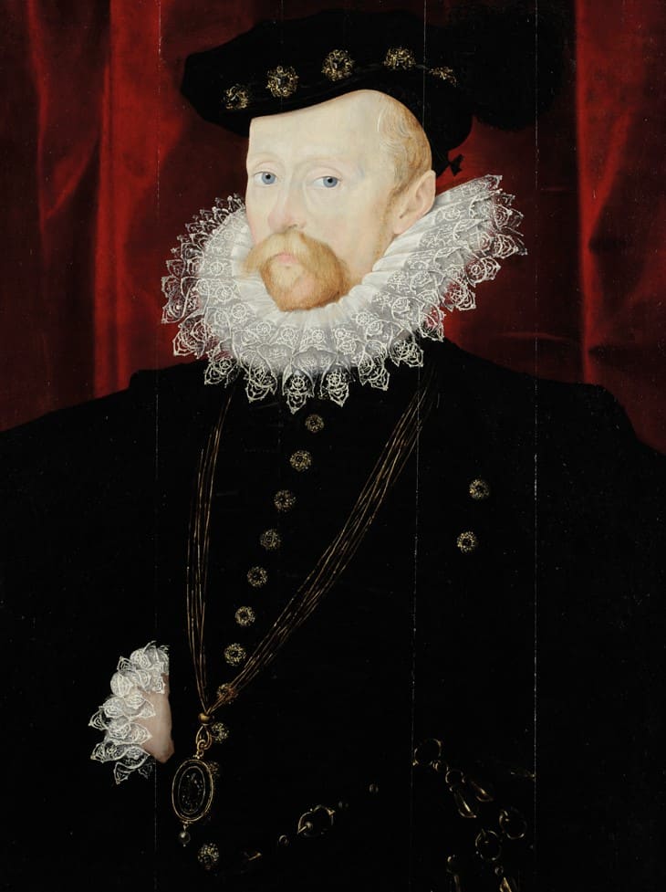 Portrait of Sir Amyas Paulet, attributed to Nicholas Hilliard