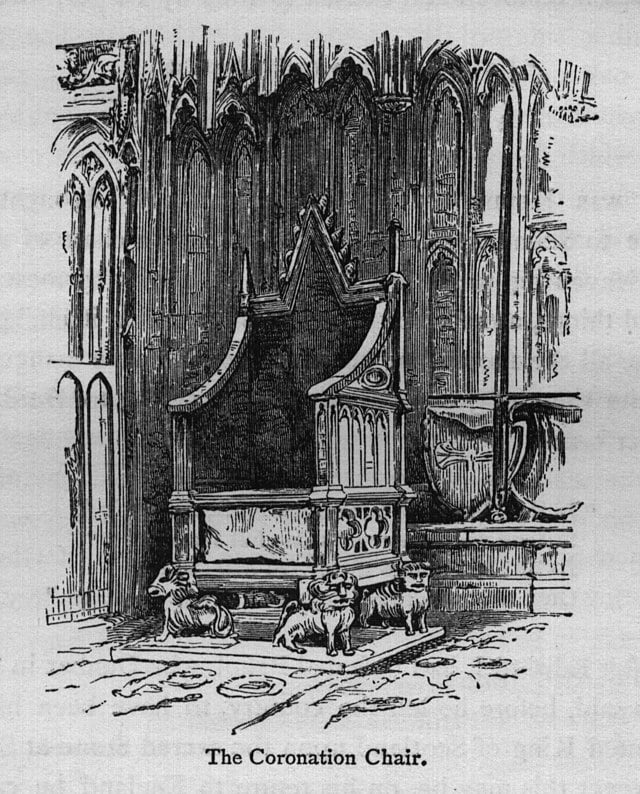 The Coronation Chair - Illustration from Walks in London by Augustus Hare (1878)