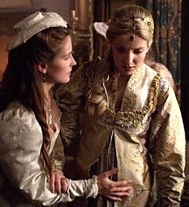 The start of Jane Seymour's labor, as imagined by Showtimes' The Tudors 