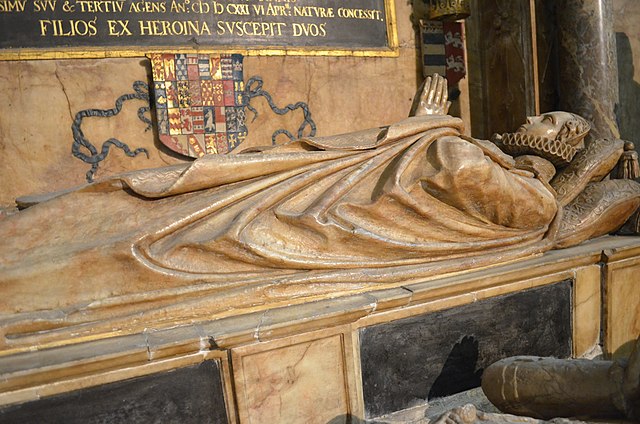 Tomb of Lady Katherine Grey in Salisbury Cathedral (photo credit Jules & Jenny, via Wikimedia Commons)