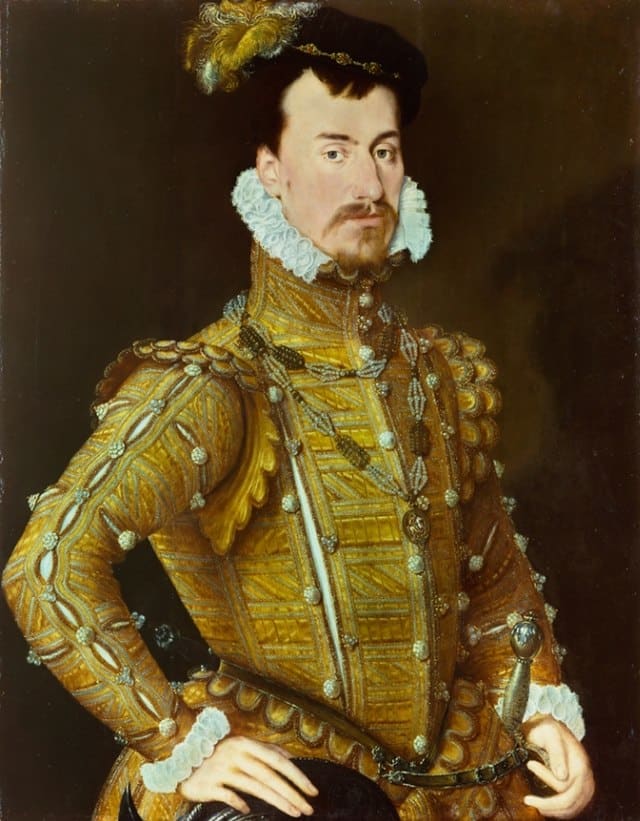 Robert Dudley c1560-1565, by Steven van der Meulen (public domain via Wikimedia Commons) 
