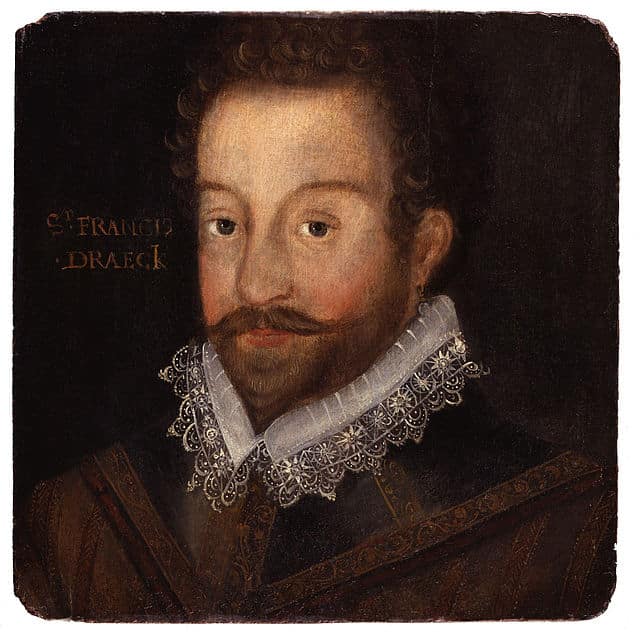 Portrait of Sir Francis Drake, by Jocods Hondius