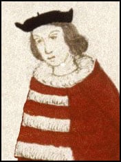 Portrait of Catherine's husband, from the 1512 Procession of the Lords (there is no portrait of Catherine, so this is as close as we get...)